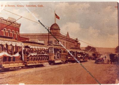 Photo of Main street, Grand Junction with street cars