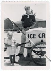 Photo of man with ice cream cart