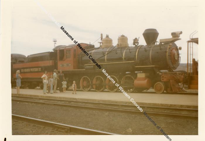 Photo and negative of Rio Grande Western Ry train No. 75