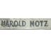 Harold Motz Sign