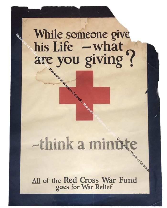 Red Cross War Fund WWI Poster