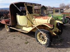 White Flatbed Truck 1917