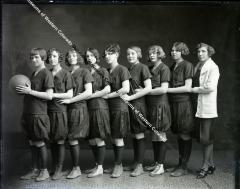 Negative of 1925 Women's YMCA team