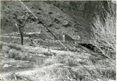 Photo of Harlow Mine and I-70 bridge entrance
