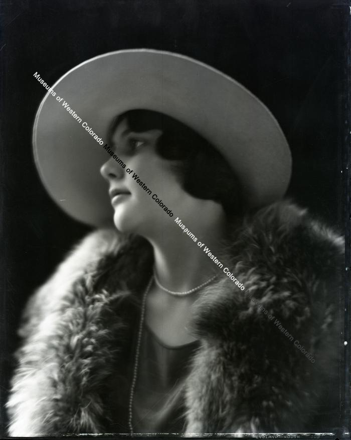 Negative of Lady with Hat.