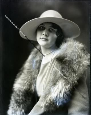 Negative of Lady with Hat