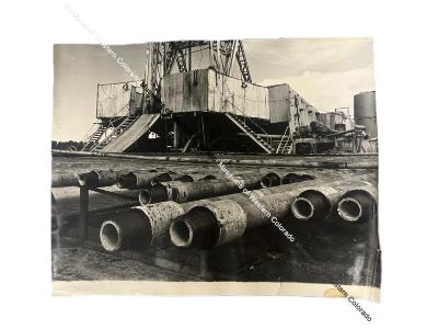 Photo of processing tower base large pipes