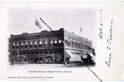 Photo and negative of Fair Building exterior