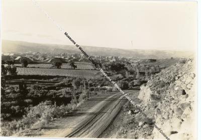 Photo of road leading to mine