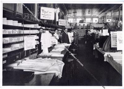 Photo and negative of Fair building, interior