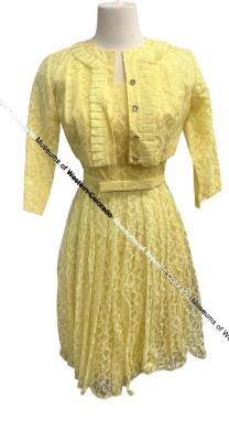 Yellow Lace Dress and Jacket