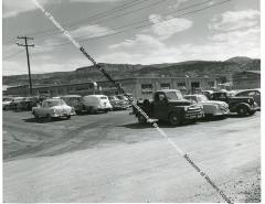 Grand Junction Compound paving parking lot  (9 July 1957)