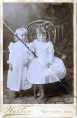 Ruby Age 3 and Blanch Hughes Age 5, Fruita 1899
