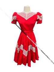 Red Square Dance Dress