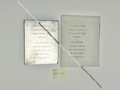 Wedding Invitation with Engraving Plates
