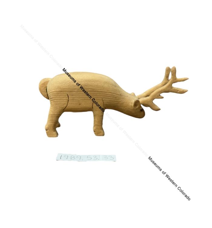 Carved Wooden Elk