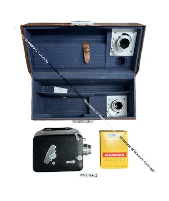 Camera with case and accessories 