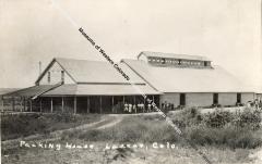 Postcard of Packing House in Lazear, Colorado