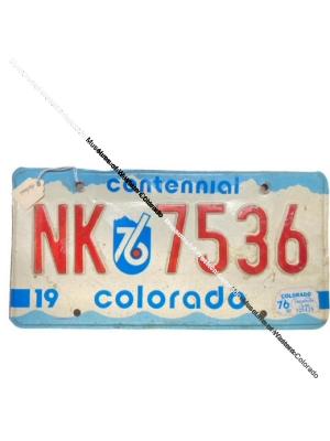 Centennial Souvenir License Plate
