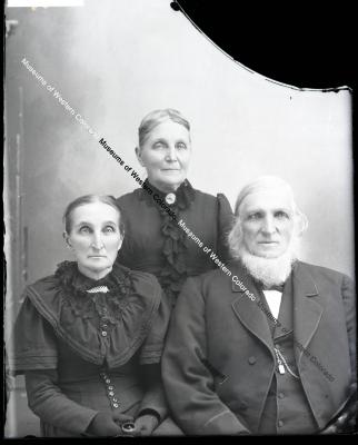 Portrait of 2 women and a man