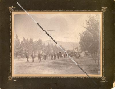 Photograph of a W.O.W. Funeral Procession