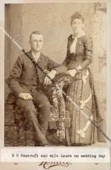 Wedding Portrait of R.H. Bancroft and Wife Laura