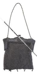 Mesh purse with chain