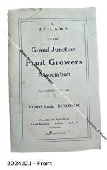 Grand Junction Fruit Growers Association By-Laws