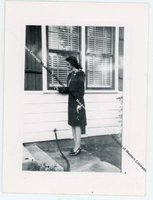 Portrait Photograph of Woman and Hose, 1946 (1997.97.60)
