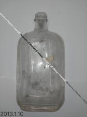 Unlabeled Clear Whiskey Bottle