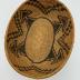 Oval Coiled Southern Arizona Basket with Geometric Designs