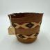 Polychrome Band Design Basket with Flat Bottom