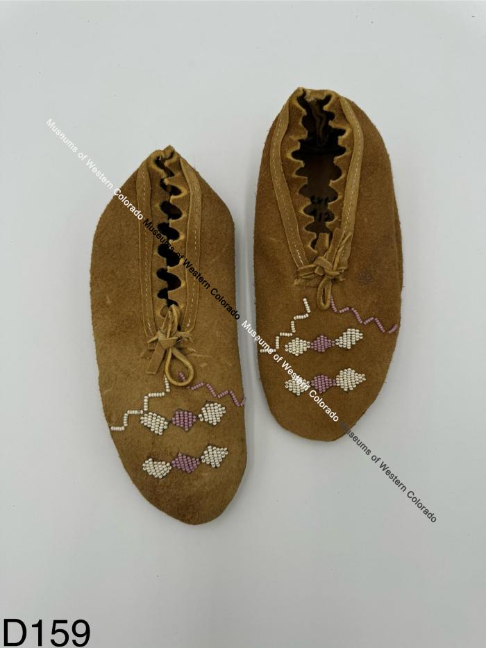 Lavender-Beaded Soft-Sole Moccassins