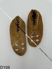 Lavender-Beaded Soft-Sole Moccassins