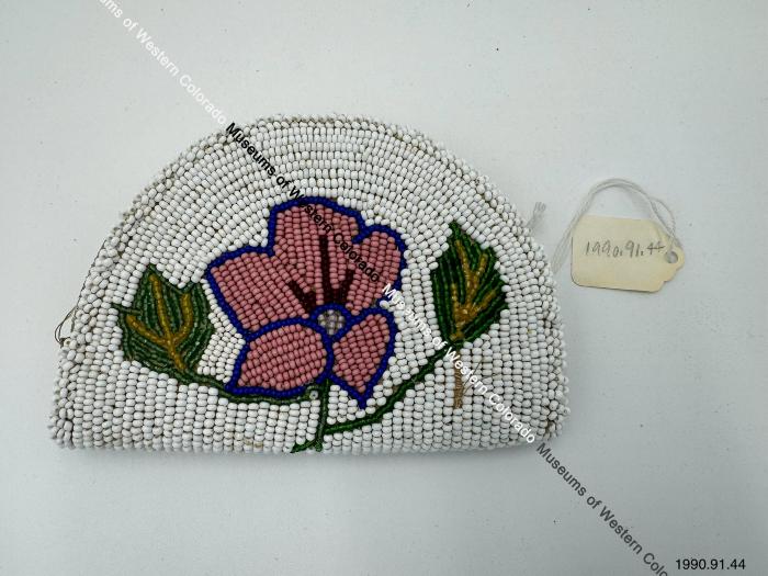 Half-circle Beaded Pouch with Zipper