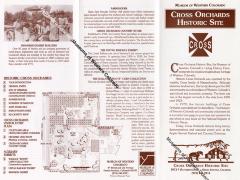 Cross Orchards Personal Tour Map Informational Pamphlet