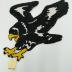 Beaded Eagle with Black and White Markings