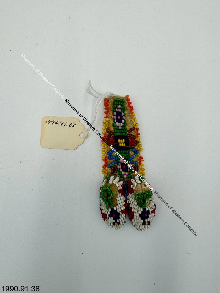 Multicolored Beaded Moccasin Ornament