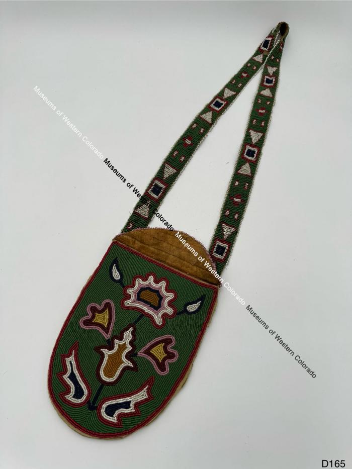 Beaded leather medicine bag