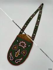 Beaded leather medicine bag