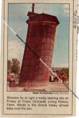 Newspaper Clipping of Photo of Cross Orchards Silo