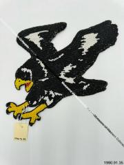 Beaded Eagle with Black and White Markings