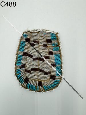 Plains Beaded Leather Pouch