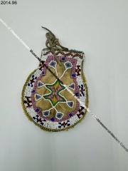 Round Beaded Ute Pouch