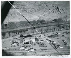 Aerial view AEC Compound looking West