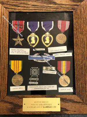 Decorations Awarded to Private First Class Jerry W. Gobbo